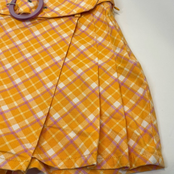 Urban Outfitters Plaid Pink & Orange Skort Size 2 - Picture 7 of 11